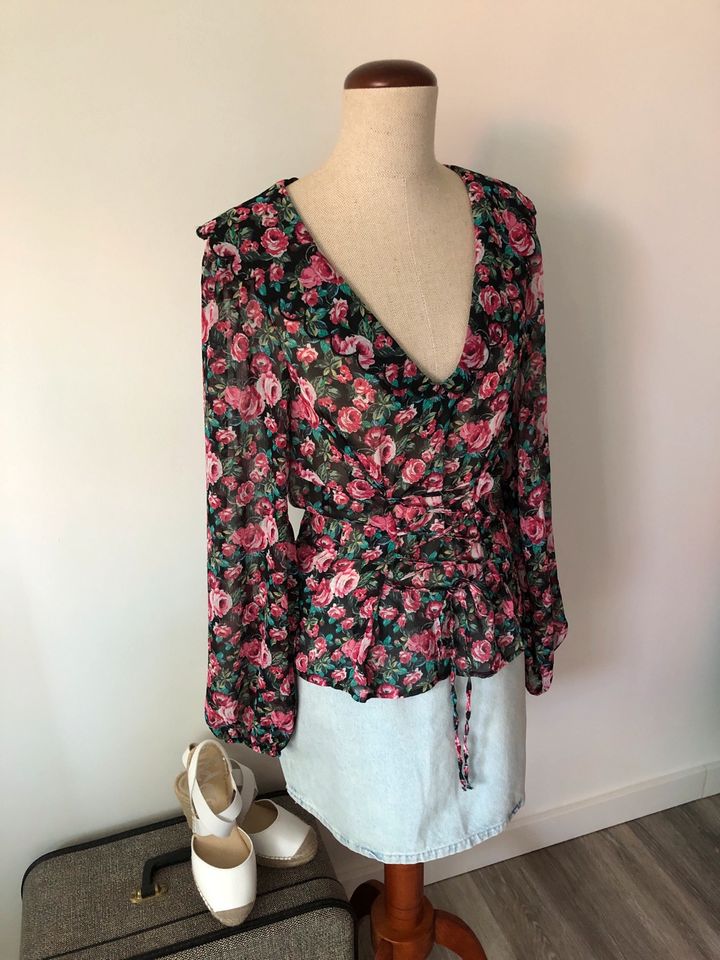 Zara ♥️ romantische Bluse Rosen S 36 in Hamburg