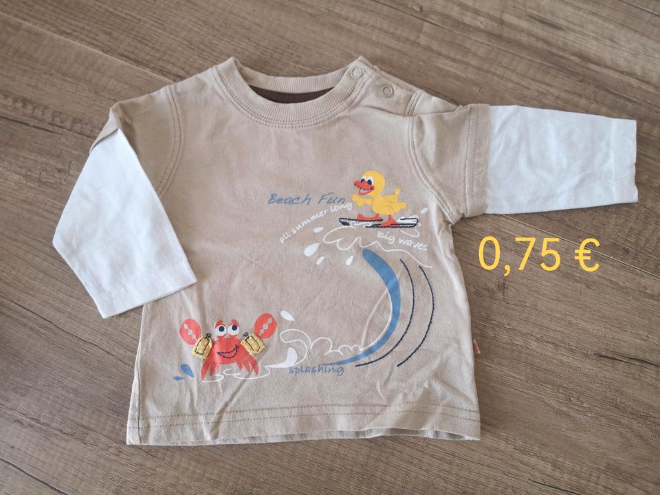 4 Langarmshirts Baby Junge Größe 62 in Haltern am See