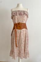 BOSS Orange • Kleid Millefleurs Volants 34 36 creme rosé pink Hessen - Marburg Vorschau