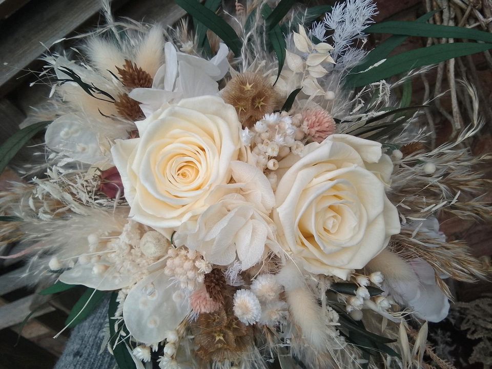 Trockenblumen Strauß, Brautstrauß, Hochzeit, Boho, Handmade. in Beelitz