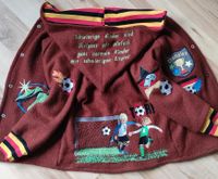 Handmade wollwalkjacke gr. 110/116 Fußball Niedersachsen - Herzberg am Harz Vorschau