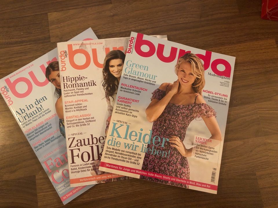 3x Burda Zeitschriften mit Schnittmustern in Dresden