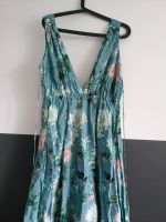 NEU ❤️ NP 79€!!! H&M Sommerkleid M 38 Blumen türkis Maxikleid Thüringen - Erfurt Vorschau