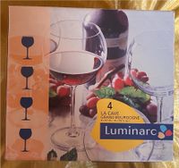 4x ROTWEIN GLÄSER GLAS LUMINARC BURGUNDER WEIN WASSER GIN BIER Hessen - Fuldatal Vorschau