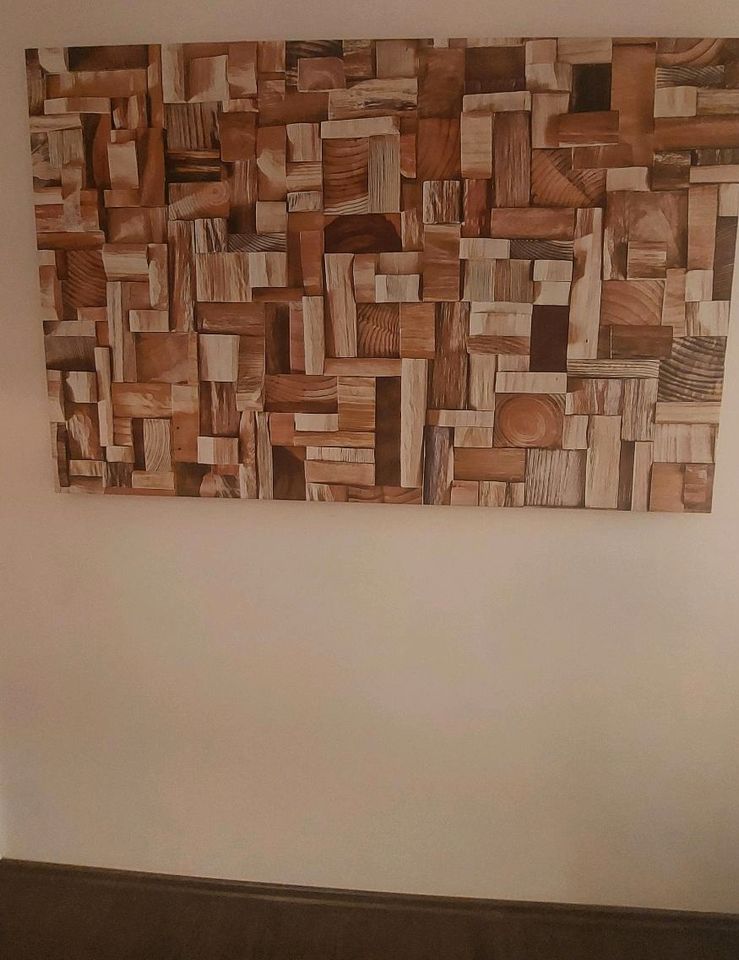 XXL Bild auf Leinwand Leinwandbild - Holz Optik 144 B x93 H x5 T in München