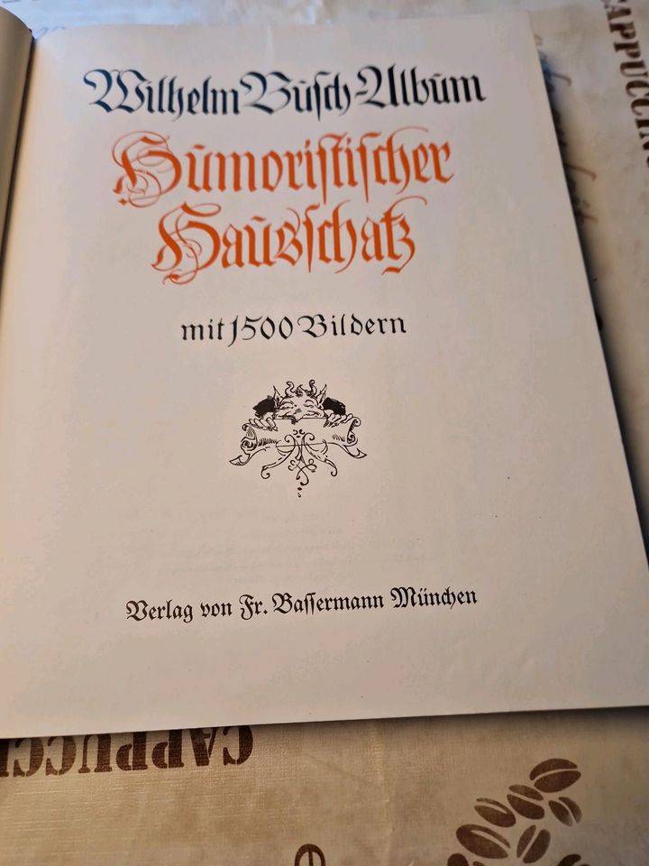 Wilhelm Busch Album, Humori. Hausschatz 1.500Bilder Gold Top-Buch in Hamburg