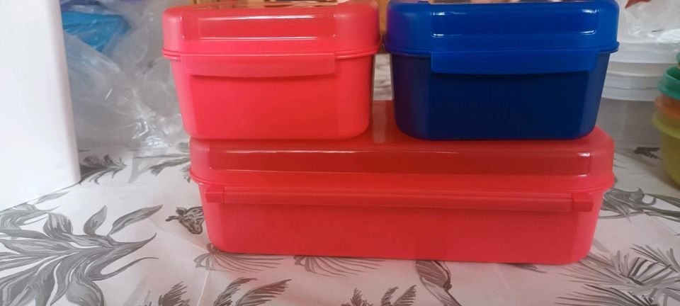 Bellevue Set 3 teilig Tupperware blau und rot Neu Ovp in Neuengörs