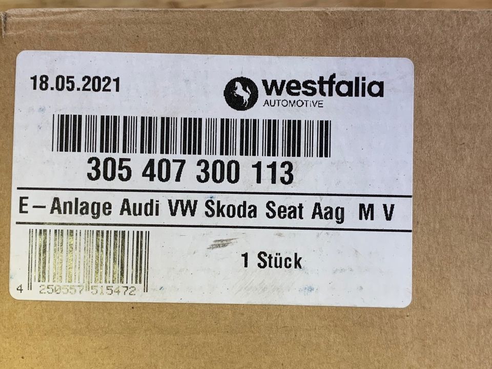 Anhängerkupplung E-Satz Elektrosatz Westfalia Audi VW Seat Skoda in Eggenfelden