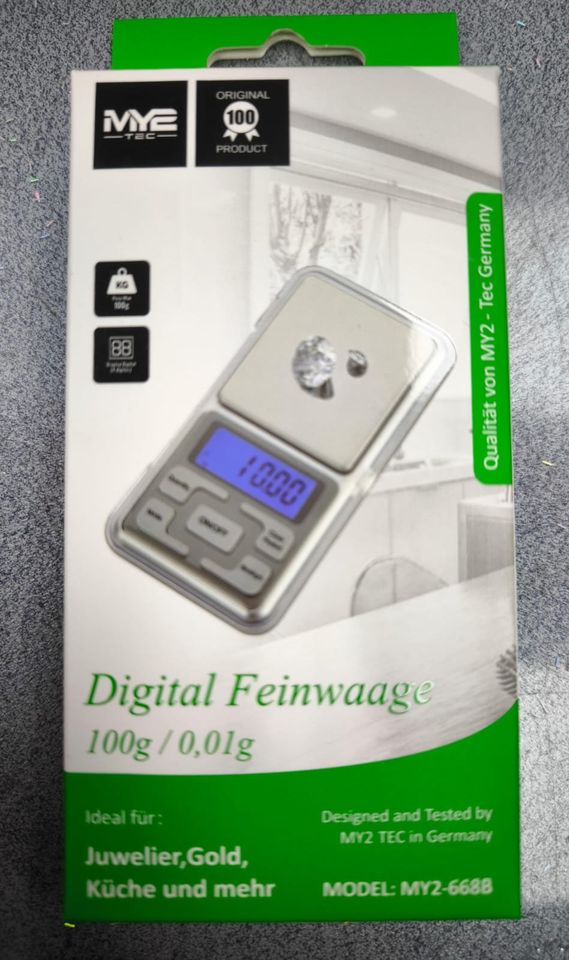 Digital Pocket Feinwaage 0,01 -100g Juwelier Gold Küche usw. NEU in Berlin