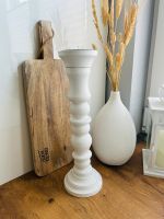 Großer Kerzenständer shabby chic, Holz weiß, 39 cm Nordrhein-Westfalen - Hörstel Vorschau