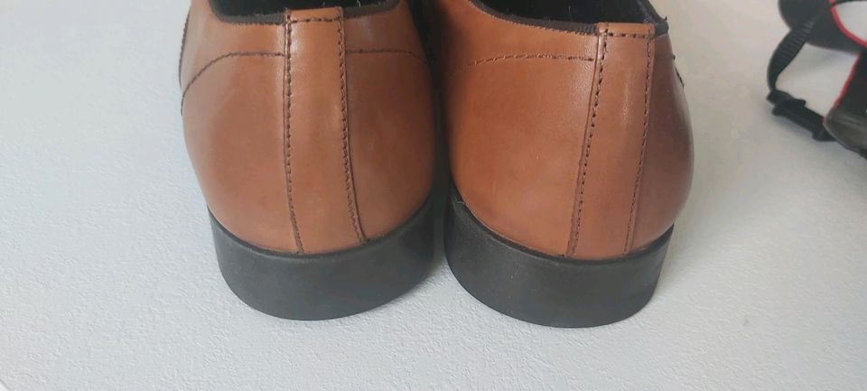 Lederschuhe Neu im Karton Zara Slipper Men Schuhe 44 braun Leder in Oldenburg