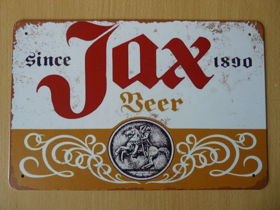 JAX BEER (USA)  -Vintage - Nostalgie Blechschild in Leverkusen