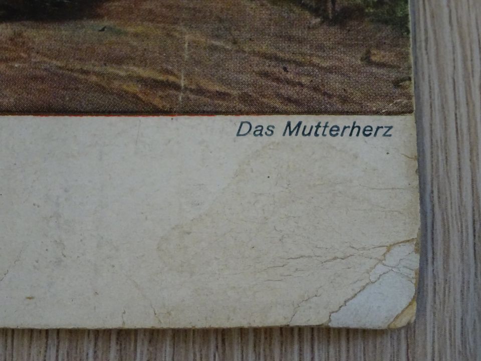 antike Postkarte ungelaufen, K. Gebhardt "Das Mutterherz" in Obertraubling