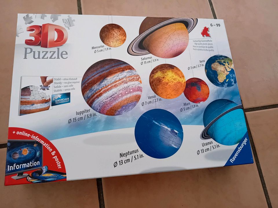 3 D Planetenpuzzle in Schömberg