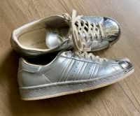 Original Adidas Superstar mit Stahlkappe in Silber, echt Leder Nordrhein-Westfalen - Monheim am Rhein Vorschau