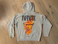Hoodie Black Squad M beige mit Feuer Print unisex Kapuzenpulli Bayern - Alzenau Vorschau