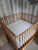 Laufstall Babybett 100x100 mit Matratze, Matratzenschoner & Laken Niedersachsen - Twistringen Vorschau