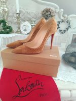 CHRISTIAN LOUBOUTIN ANJALINA PUMPS BEIGE WILDLEDER WIE NEU Niedersachsen - Brackel Vorschau