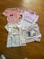 4 t-Shirts * 122 128 * rosa * Top * Hello Kitty Bochum - Bochum-Wattenscheid Vorschau