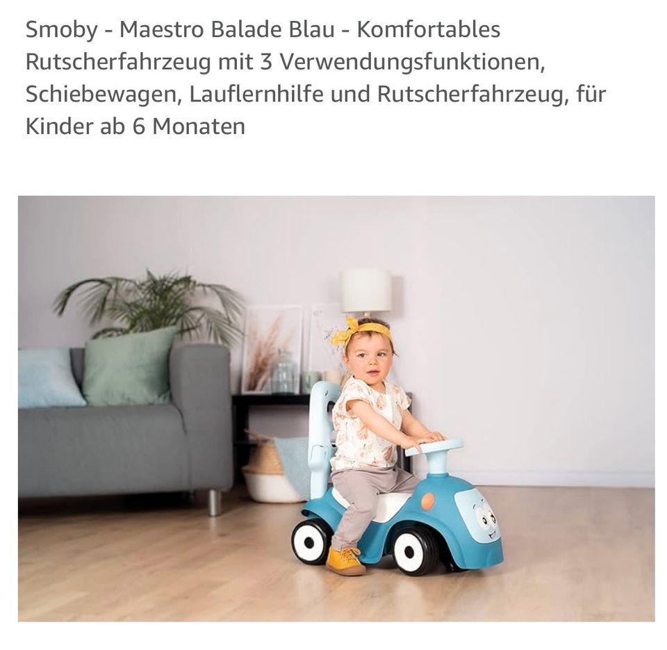 Smoby Rutschauto in blau ( nur noch bis Dienstag) in Passau