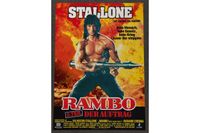 Plakat RAMBO II DER AUFTRAG Deutsches Film Poster 2. Teil Hessen - Felsberg Vorschau