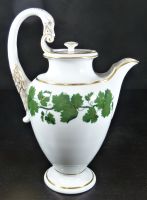 Meissen Kaffeekanne Weinlaub Schwanenhals um 1810 - 1.Wahl Rheinland-Pfalz - Emmelshausen Vorschau