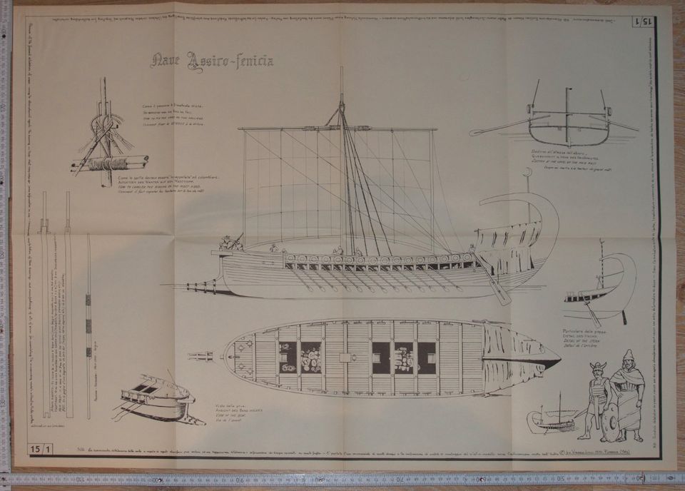 Planunterlage Assyrisch - Phoenizisches Schiff von Vincenzo Lusci in Leipzig