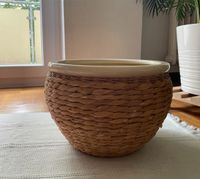 Keramik Blumentopf / Übertopf mit Sisal Geflecht 27cm Baden-Württemberg - Karlsruhe Vorschau