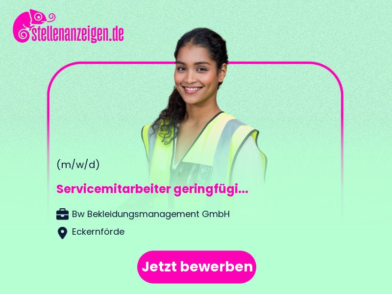 Servicemitarbeiter (w/m/d) geringfügig in Windeby