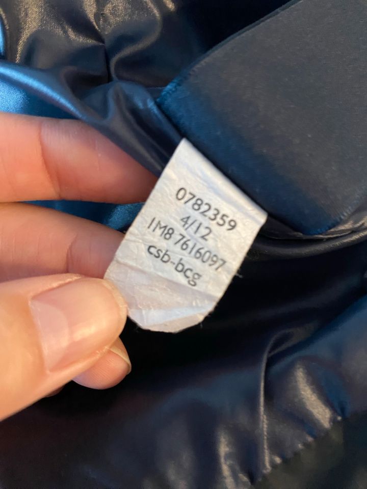 Daunenjacke Tommy Hilfiger blau/schwarz M in Merzig