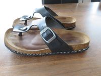 Mädchen Damen Schuhe Sandalen Gizeh Gr. 38 Glitzer grau Bayern - Obernburg Vorschau