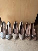 Pumps Plateau High Heels beige nude weiß creme bronze Gr. 36 Bayern - Gunzenhausen Vorschau