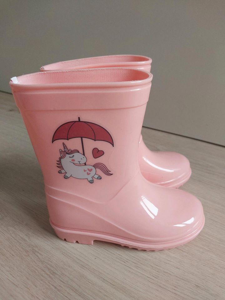 Gummistiefel Gr. 25, rosa, Einhorn, nicht gefüttert, kaum getrage in Köln