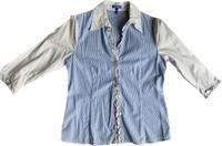Blau-weiß karierte Trachten-Bluse von Escada Sport m. Rüschen 36 Kr. München - Ismaning Vorschau