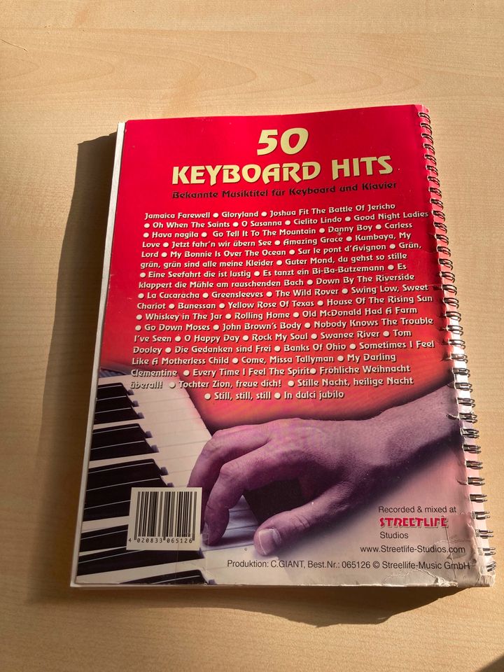 50 Keyboard Hits Bekannte Musiktitel für Flöte und Klavier ohneCD in Pirmasens