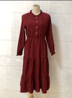 Vintage kleid rot cordkleid retro kleid lang winterkleid burgunde Altstadt-Lehel - München/Lehel Vorschau