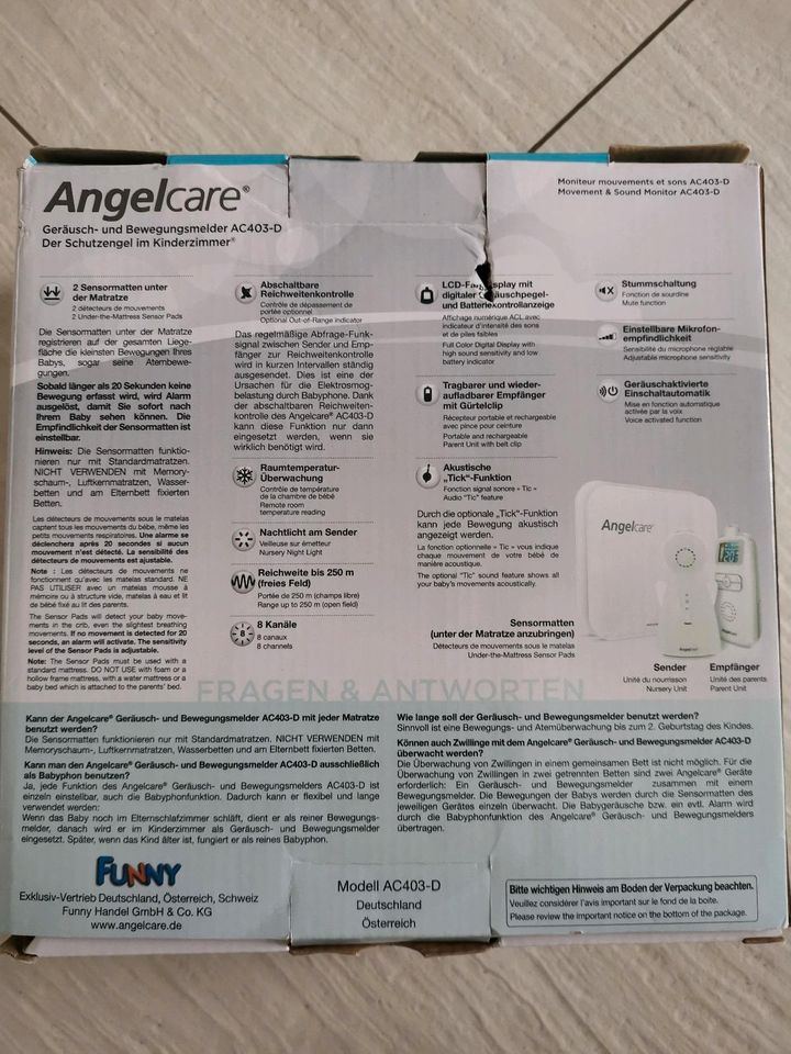 Angel Care Babyphone mit Sensormatten AC 403 D in Gera