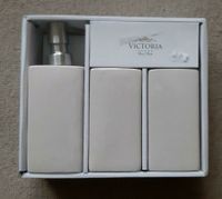 Victoria 3tlg. Set Badezimmer Accessoires beige Seifenspender Niedersachsen - Westoverledingen Vorschau