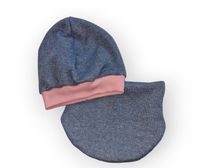 Set Mütze beanie schal Halssocke 48 49 50 51 cm glitzer sweat Mecklenburg-Vorpommern - Zurow Vorschau