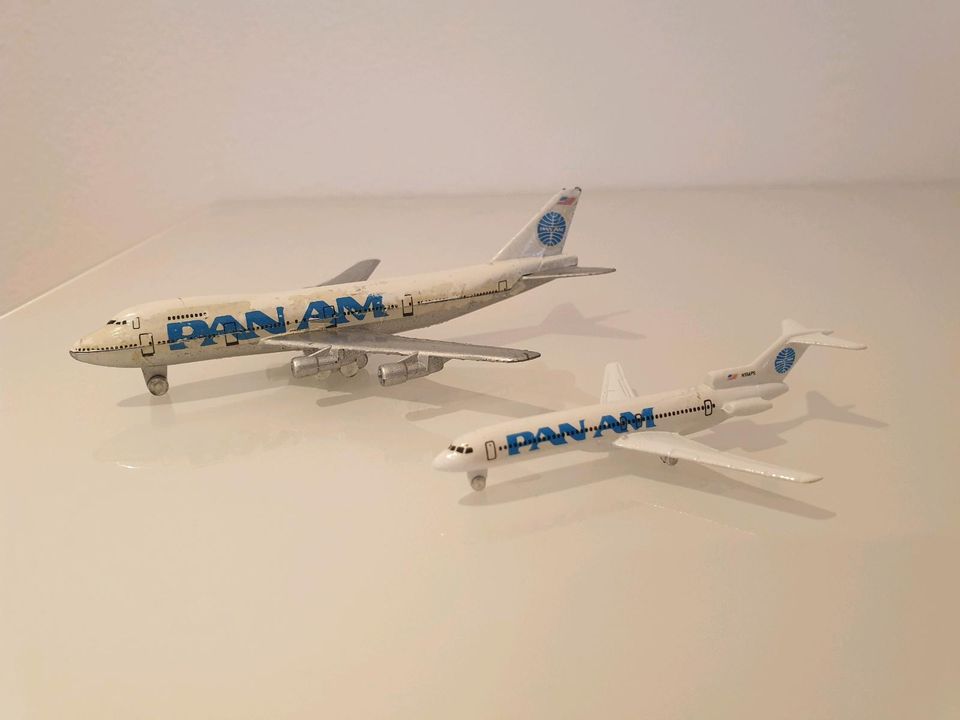 Pan Am Schabak 1:600 Boeing 747 727 Metall in Moosburg a.d. Isar