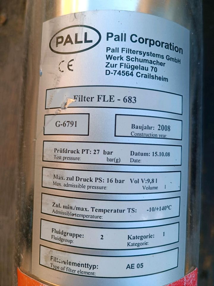 Pall Filter FLE 683 G6791 Donaldson in Pulsnitz