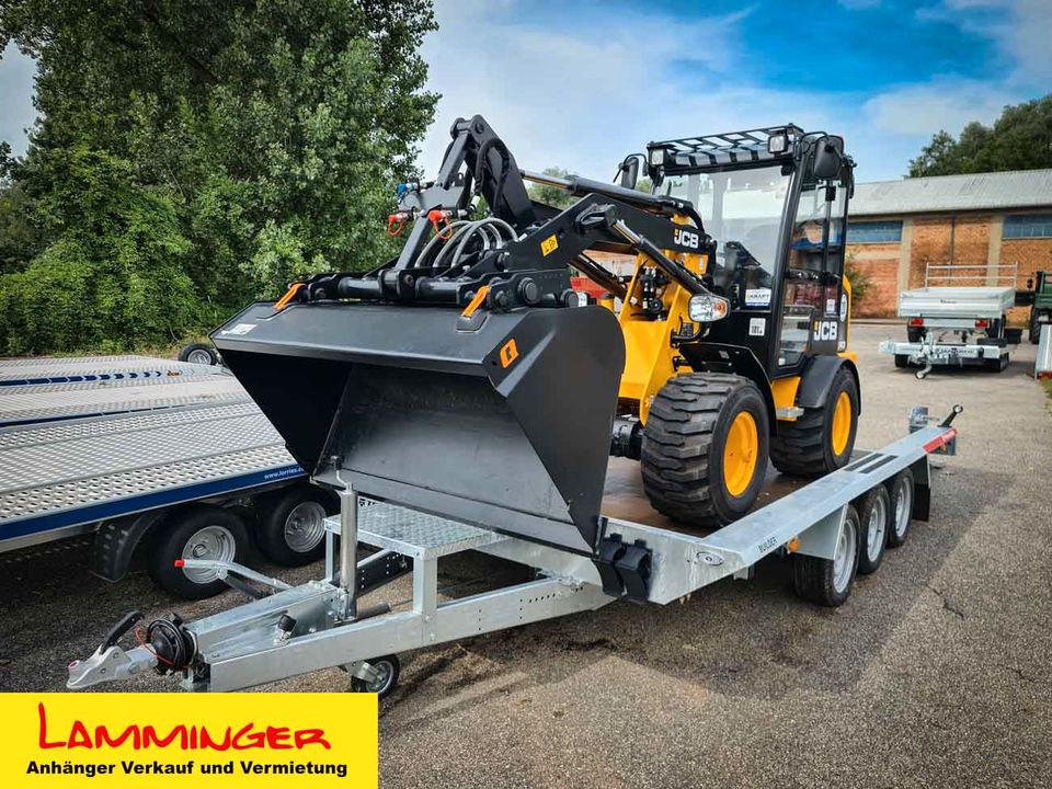 Maschinentransporter Anhänger für Minibagger Arbeitsbühne 3500 kg in Waging am See