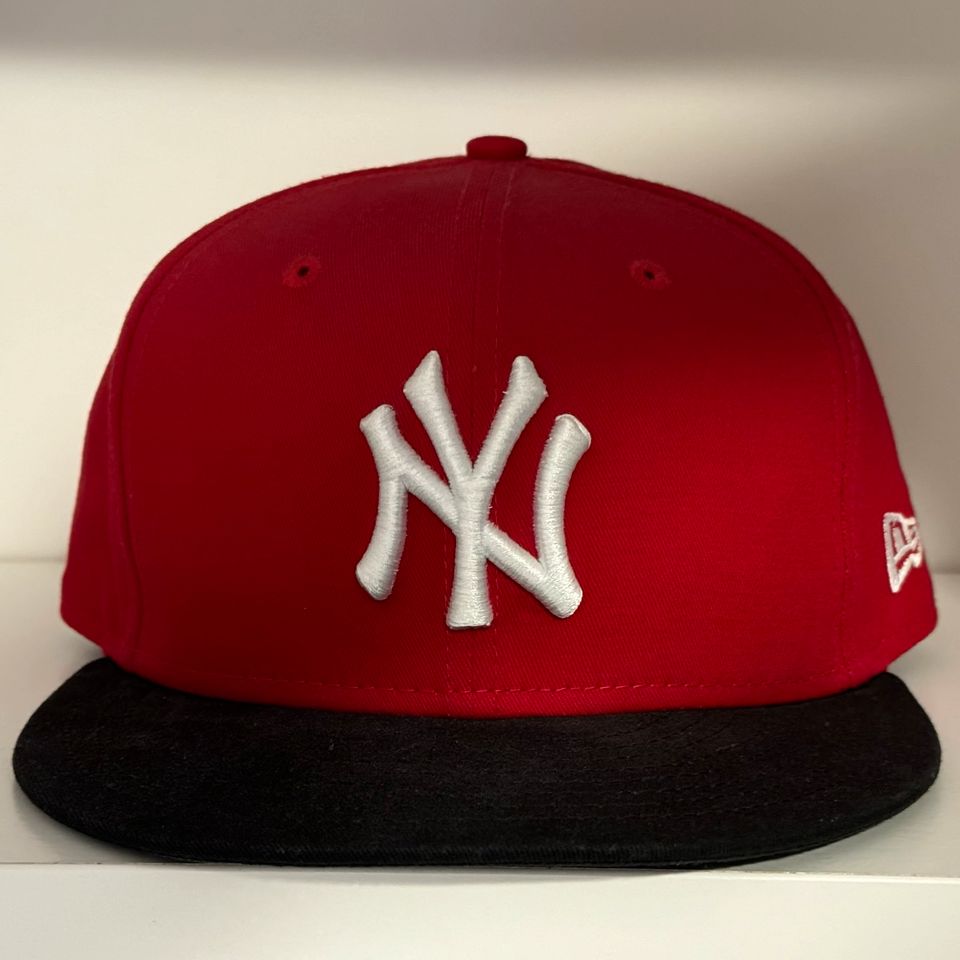 New Era Baseball Cap MLB NY Yankees Snapback M/L Rot in Essen