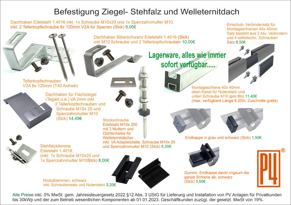 my-PV ELWA 3.440Wp, Heizstab 2.000W, Angebot März. 2024 in Bubesheim