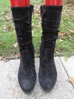 Paul green Wildleder Booties-Stiefeletten mit Holzlook Absatz Bayern - Gersthofen Vorschau