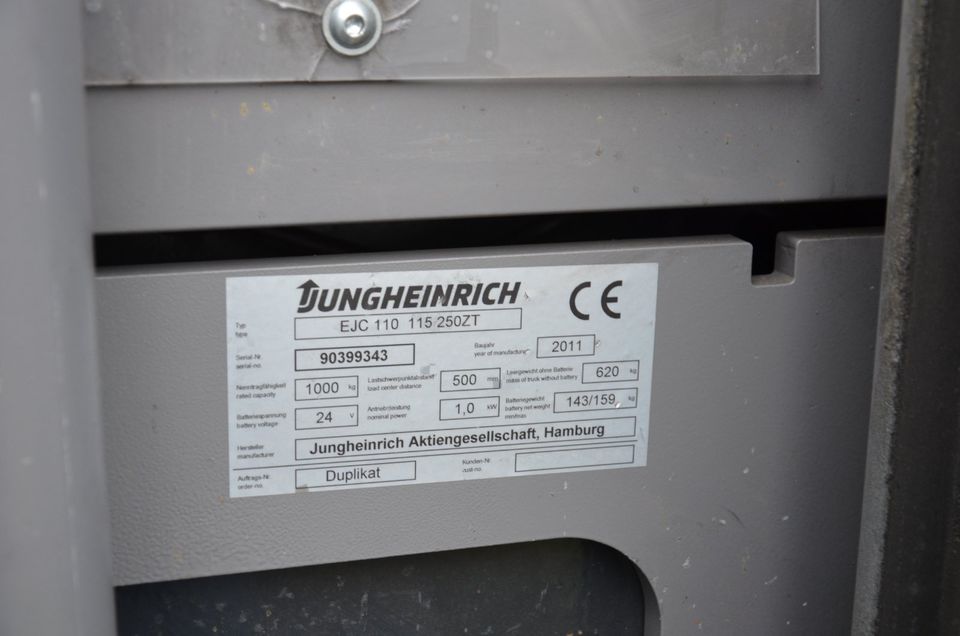 Hochhubwagen Jungheinrich ECJ 110 1000 kg Tragfähigleit in Waltrop