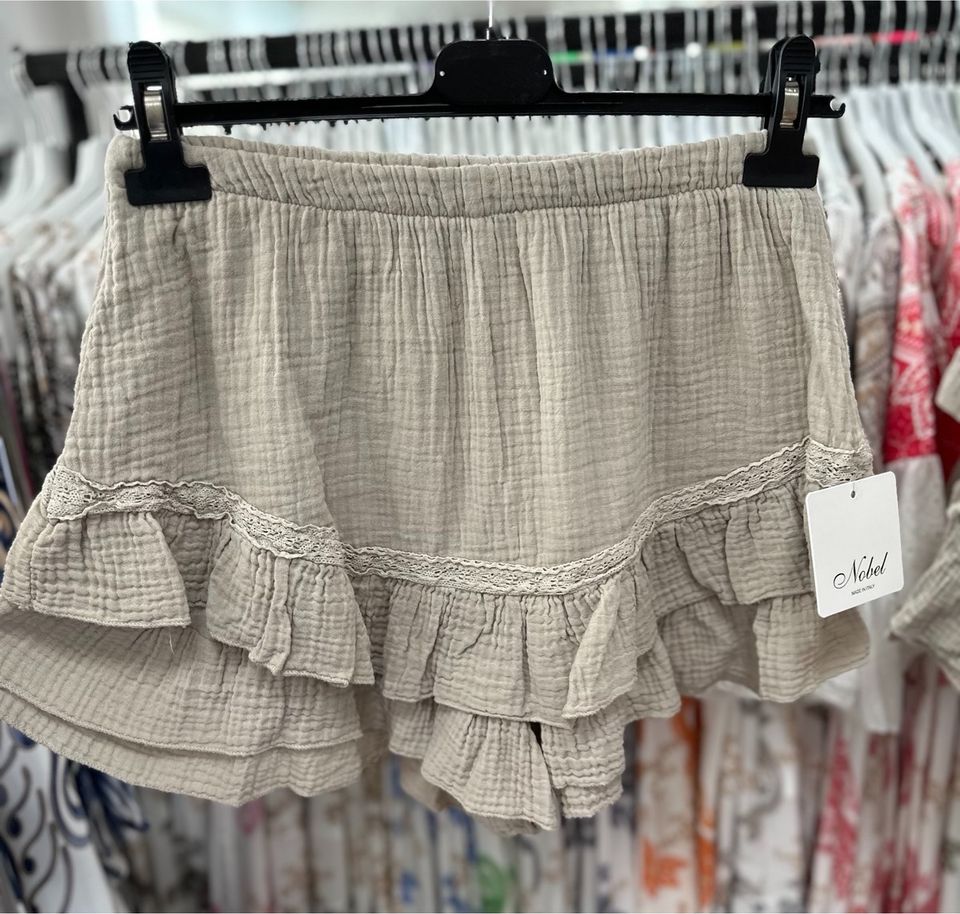 Aktion Musselin Rock Short Rock Hose mit Rüchen pink Khaki mint in Mainz