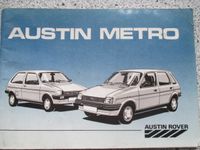 Betriebsanleitung Bedienungsanleitung Rover Austin Metro, 01/1986 Nordrhein-Westfalen - Alsdorf Vorschau