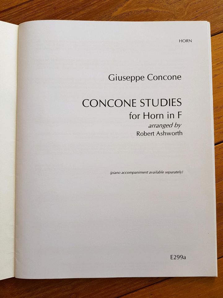 Horn Klavier Noten Giuseppe Concone Michael Rose in Herne