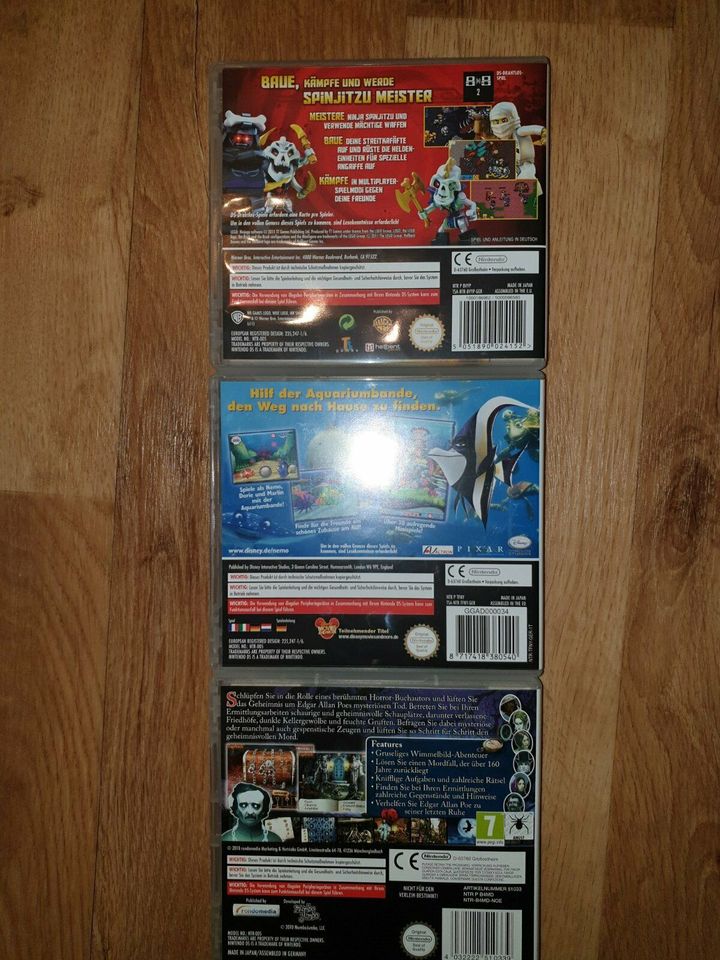 Nintendo DS Spiele Ninjago, Findet Nemo, Midnight Mysteries in Einbeck